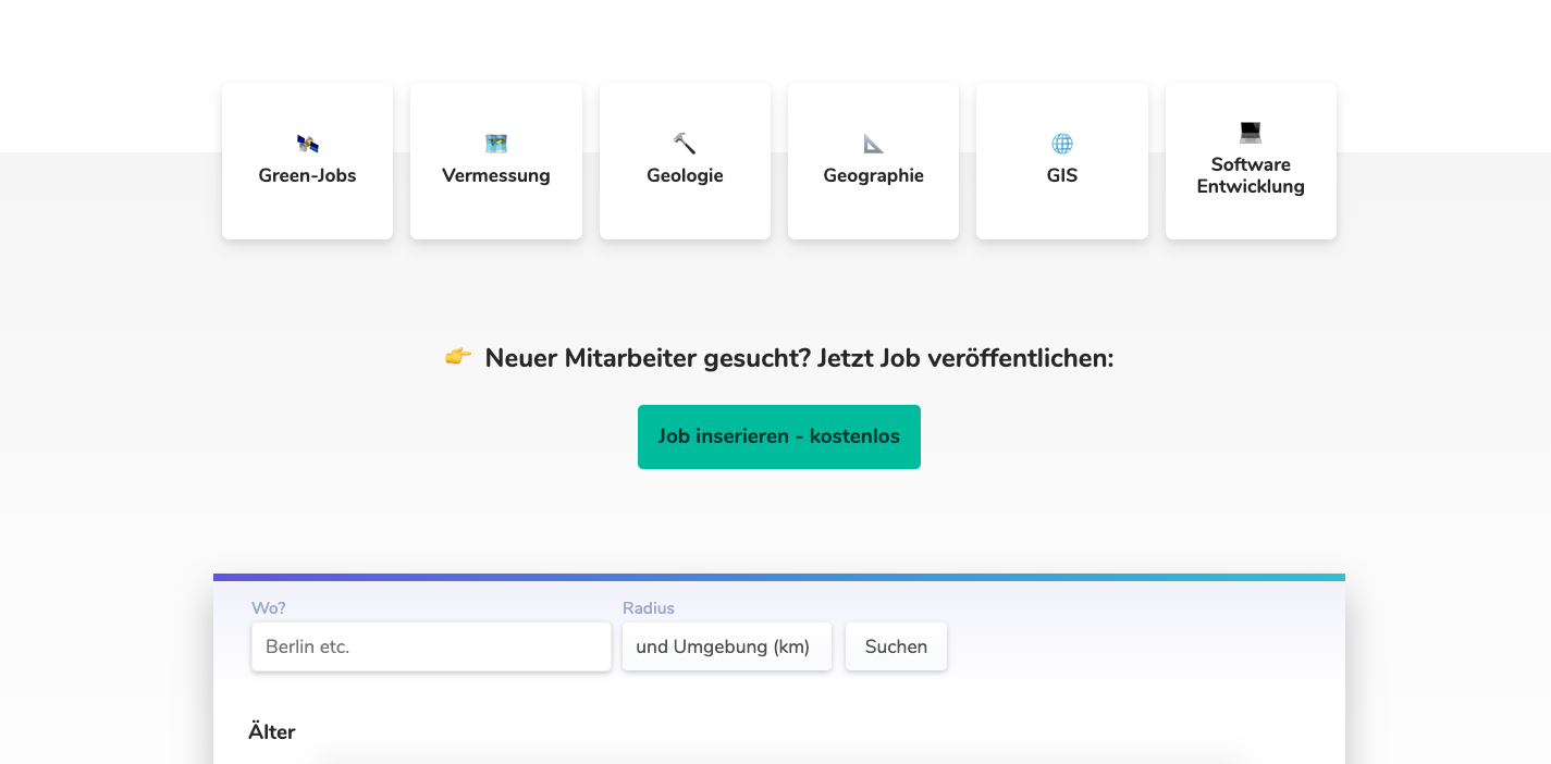 Terrajobs - Jobboard for the Geo-Informatics community