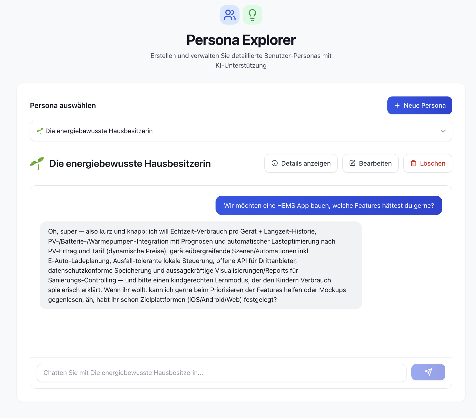AI Persona Explorer